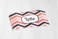 Strakke roze lijnen